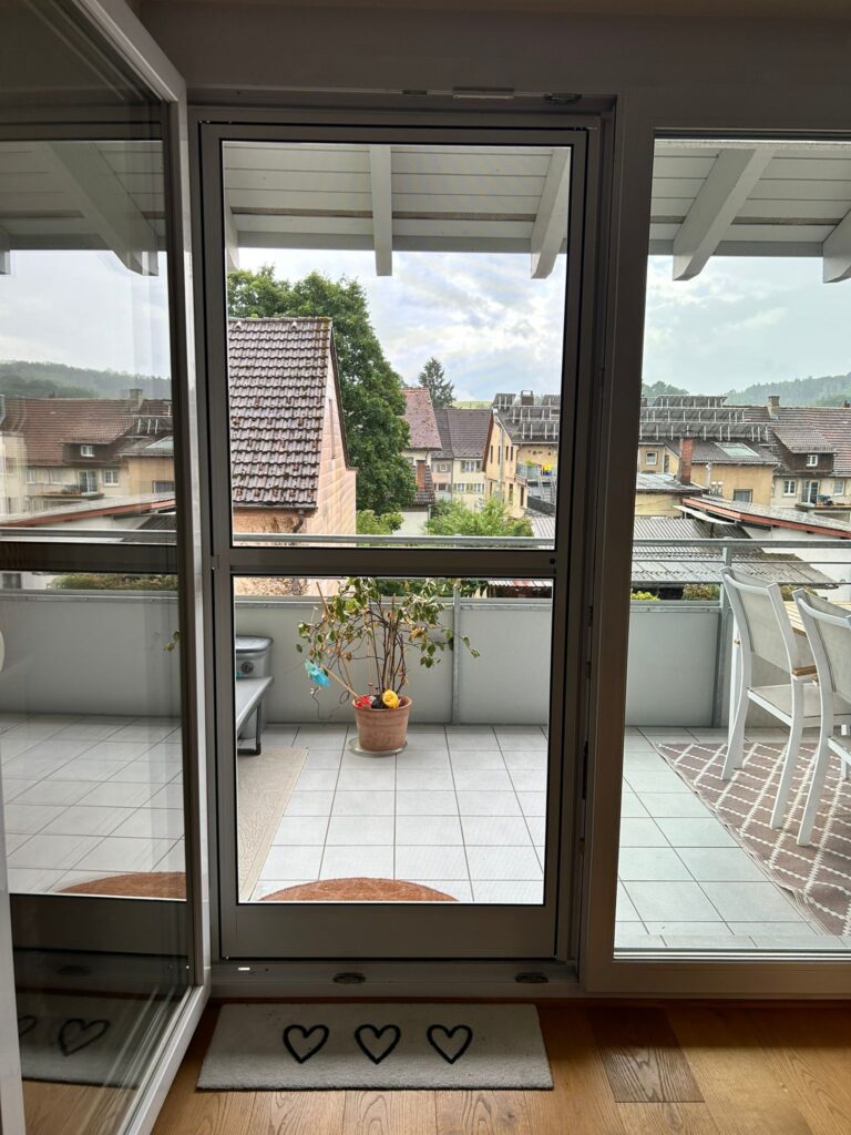 Pendeltür mit Insektenschutz – komfortabel, leise und praktisch